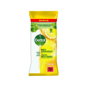 Dettol Reinigingsdoekjes Power & Fresh Citrus 80 stuks