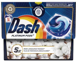 Dash Pods platinum frisheid van katoen 14 stuks