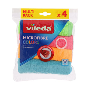 Vileda microvezeldoek kleuren 30x30 - 4 stuks